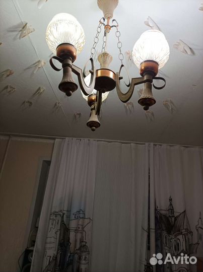 Люстра винтажная Весна ГДР