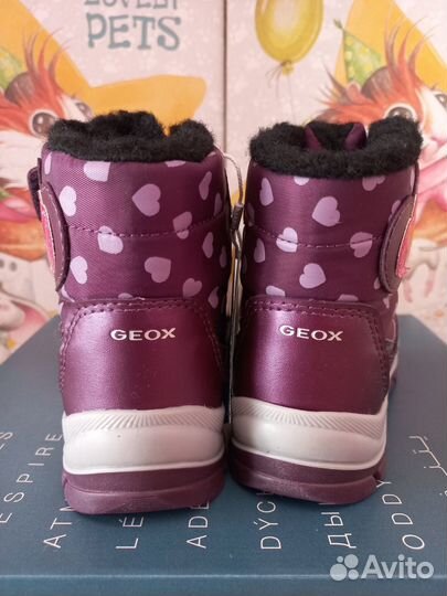 Зимние ботинки geox 27 (17,5 см)