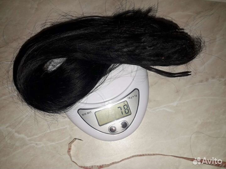 Волосы натуральные для наращивания. Чёрные,светлые