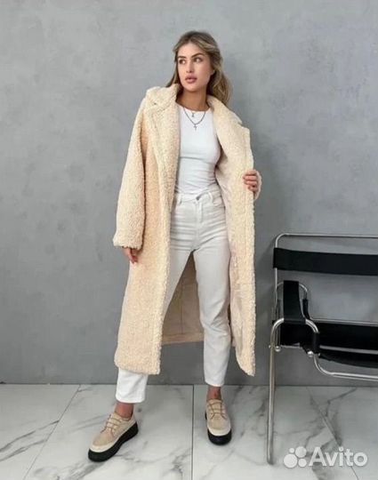 Пальто женское тедди барашка