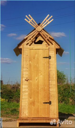 Уличный туалет деревянный JKT226