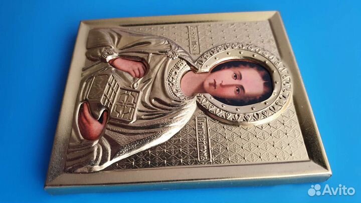 Святой Пантелеймон Целитель икона в ризе новая