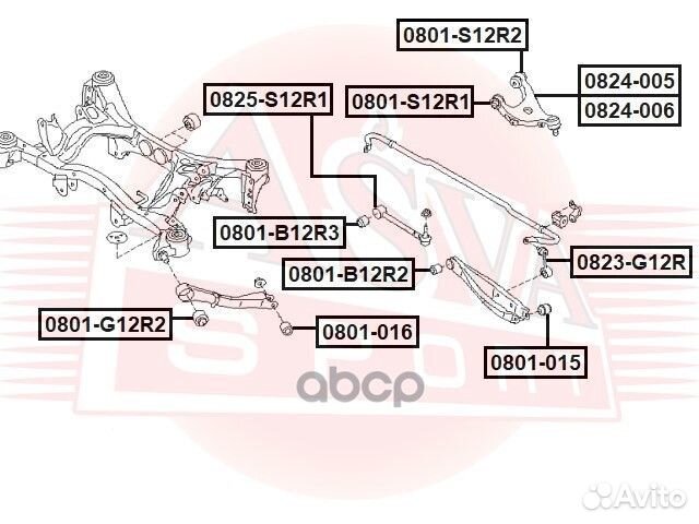 Тяга задняя нижняя поперечная forester S12