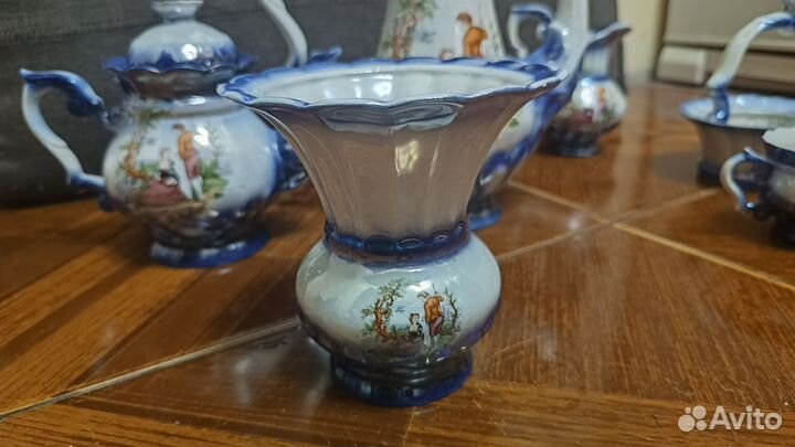 Винтажный сервиз 1980-1990 г + конфетница + ваза