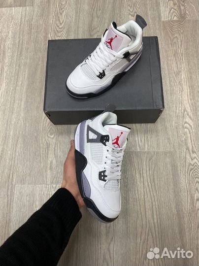 Кроссовки Air Jordan 4 Cement (36-45)