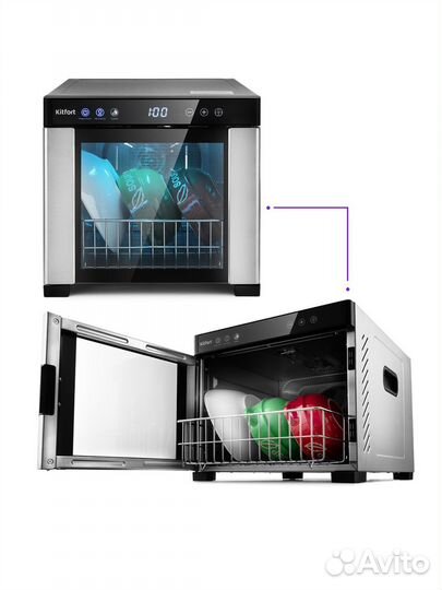 Сушилка kitfort для овощей и фруктов кт-1916