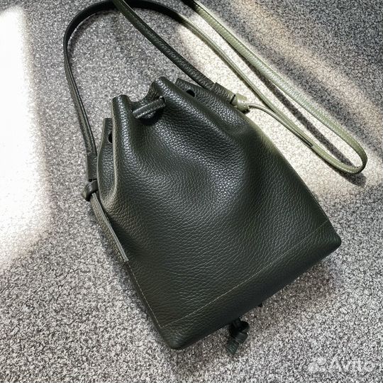 Сумка кисет, торба, мешок из кожи