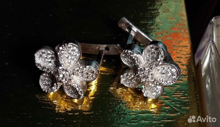 Серьги,ребрянные, 925 пробы