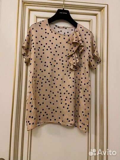 Шелковая блуза 46