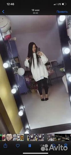 Зеркало с подсветкой гримерное в полный рост