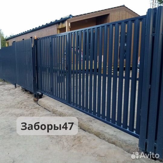 Откатные ворота под ключ