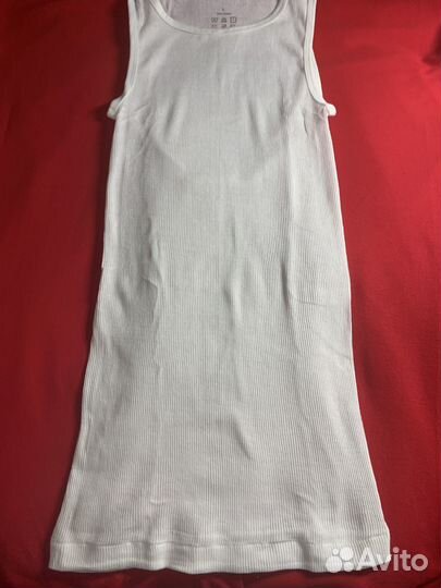 Майка slim белая