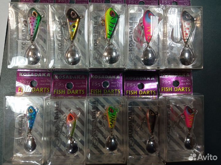Джиг-спиннеры Kosadaka 10 шт (для Олега)