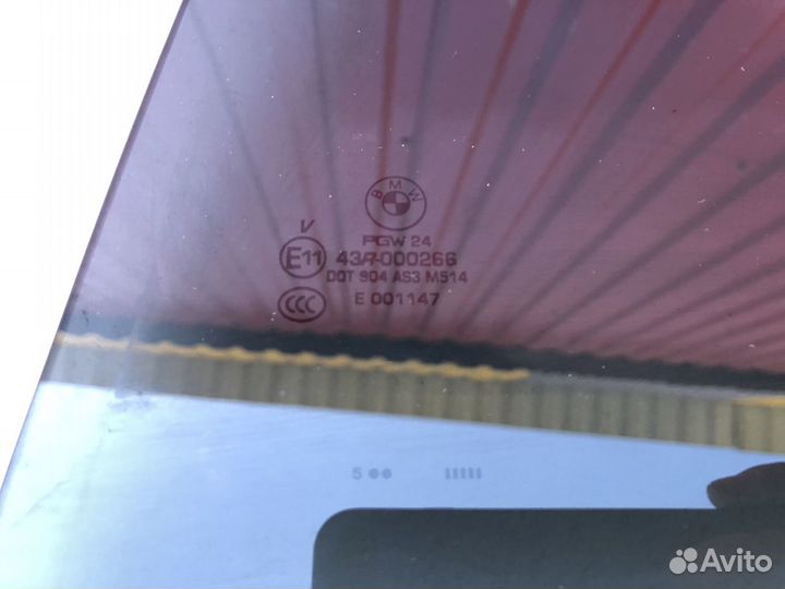 Стекло заднее левое AS3 бмв ф15 х5