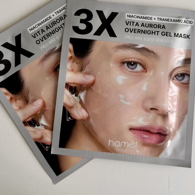 Маски hamel 3x cita aurora overnight gel mask