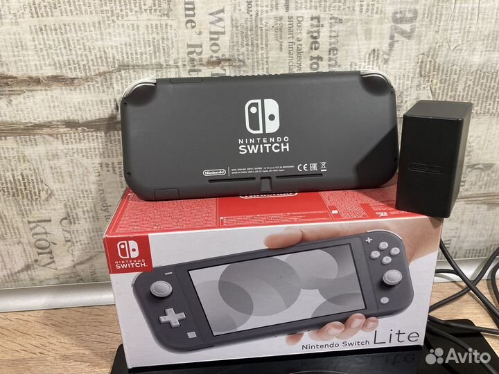 Nintendo switch lite прошитая + sd64 gb