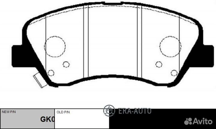 CTR GK0500 Колодки торм.пер. (старый арт. ckkh-46)