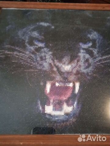 Пантера. Вышивка крестиком