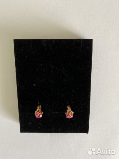 Золотые серьги 583 пробы
