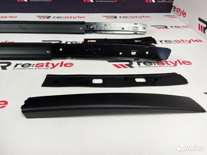 Рейлинги Mitsubishi Outlander 13г Черные N2136