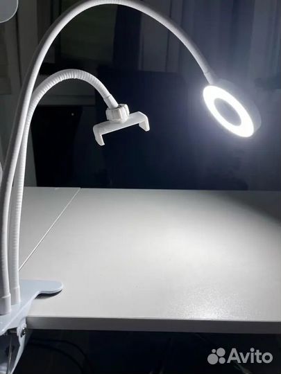 Кольцевая светодиодная лампа для селфи со штативом