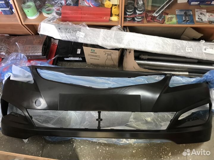 Бампер передний Солярис Рестайл с 2014г