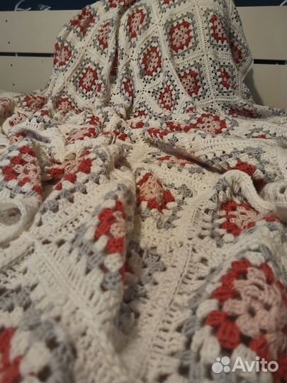 Плед вязаный крючком