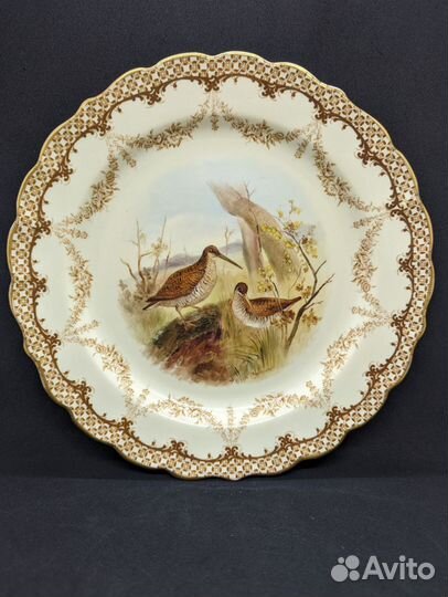 Две тарелки Royal Worcester, Англия, 1901 гг