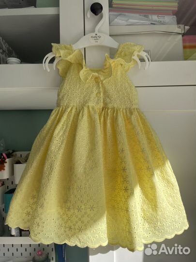 Платье для девочки mothercare + повязка на голову