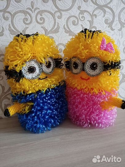 Мочалки ручной вязки