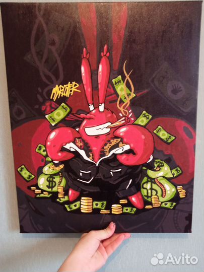 Картина акрилом на холсте