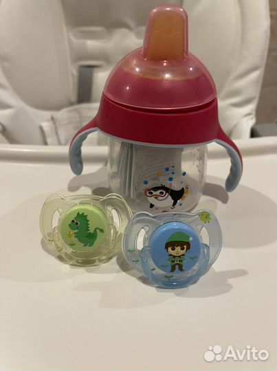 Поильник Philips avent (две пустышки )