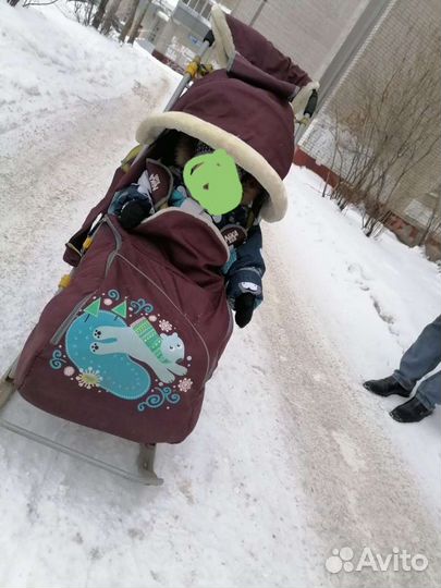 Коляска санки