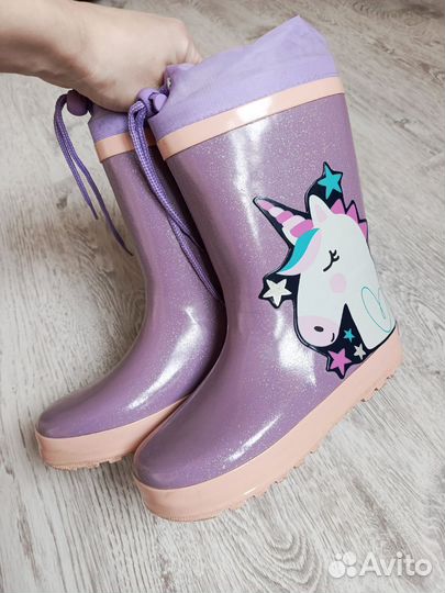 Резиновые сапоги Blessbox р32 для девочки