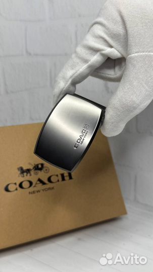 Ремень кожаный Coach