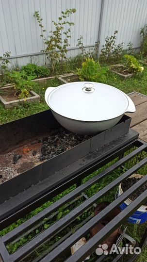 Казан алюминий, 9 л, с крышкой, Kukmara, К90