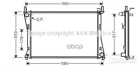 Радиатор ford/mazda fiesta/fusion/2 02- 1.25-1