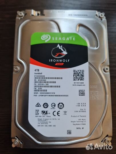 Жесткий диск Seagate IronWolf 4tb