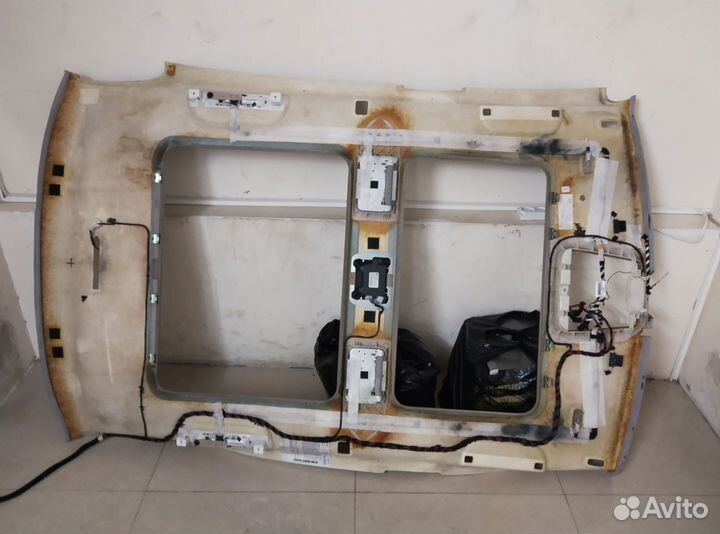 Потолок w221 панорамный алькантара long серый