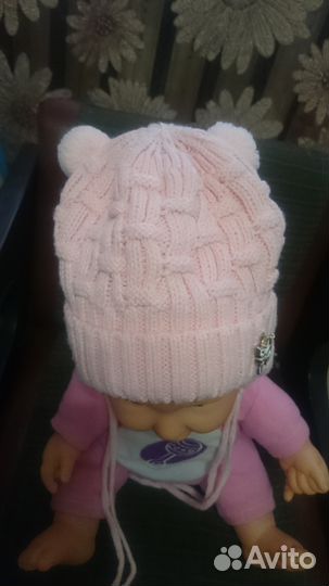 Шапочка демисезонная 0-6 мес