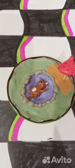 Поделка кот на отдыхе