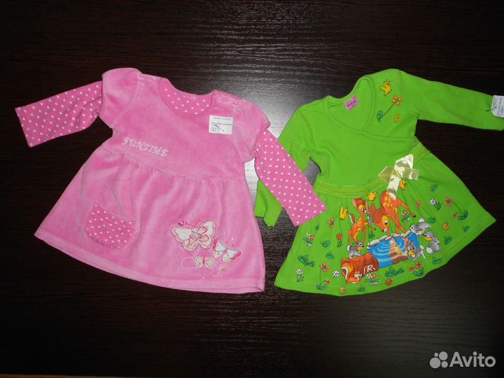 Платья 0-18 мес.10 шт