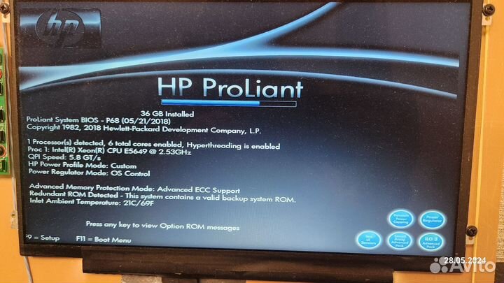 Сервер hp proliant dl360 gen7