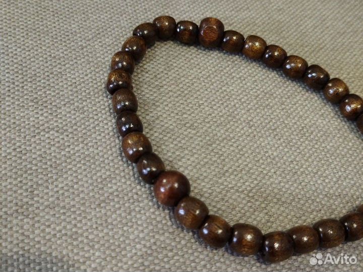 Чётки «Православные», деревянные, 33 бусины, с кре