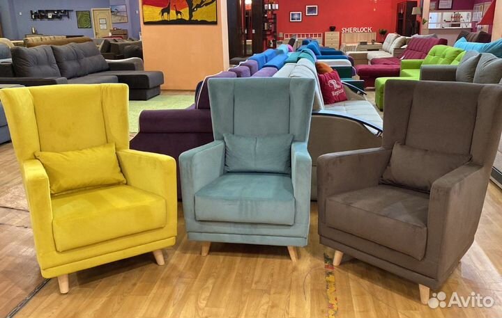 Кресло микровелюр «Комфорт-S»