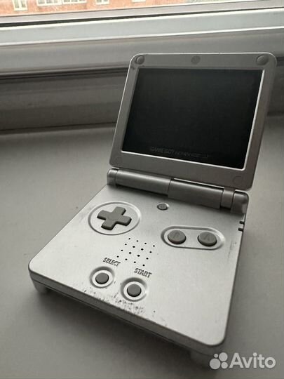 Gameboy advance sp с картриджами