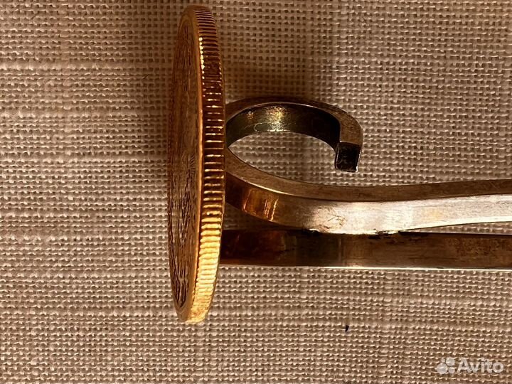 Золотая монета 20 денег 1884 год