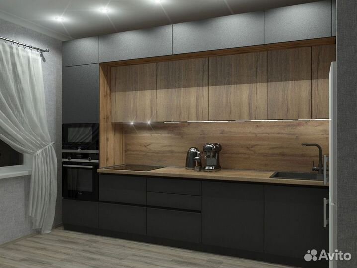 Кухонный гарнитур прямой на заказ