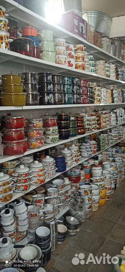 Набор эмалированных кастрюль новый