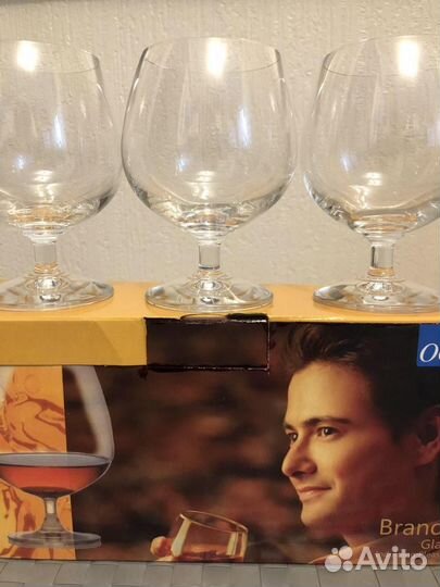 Новые стаканы для виски, бренди и пива